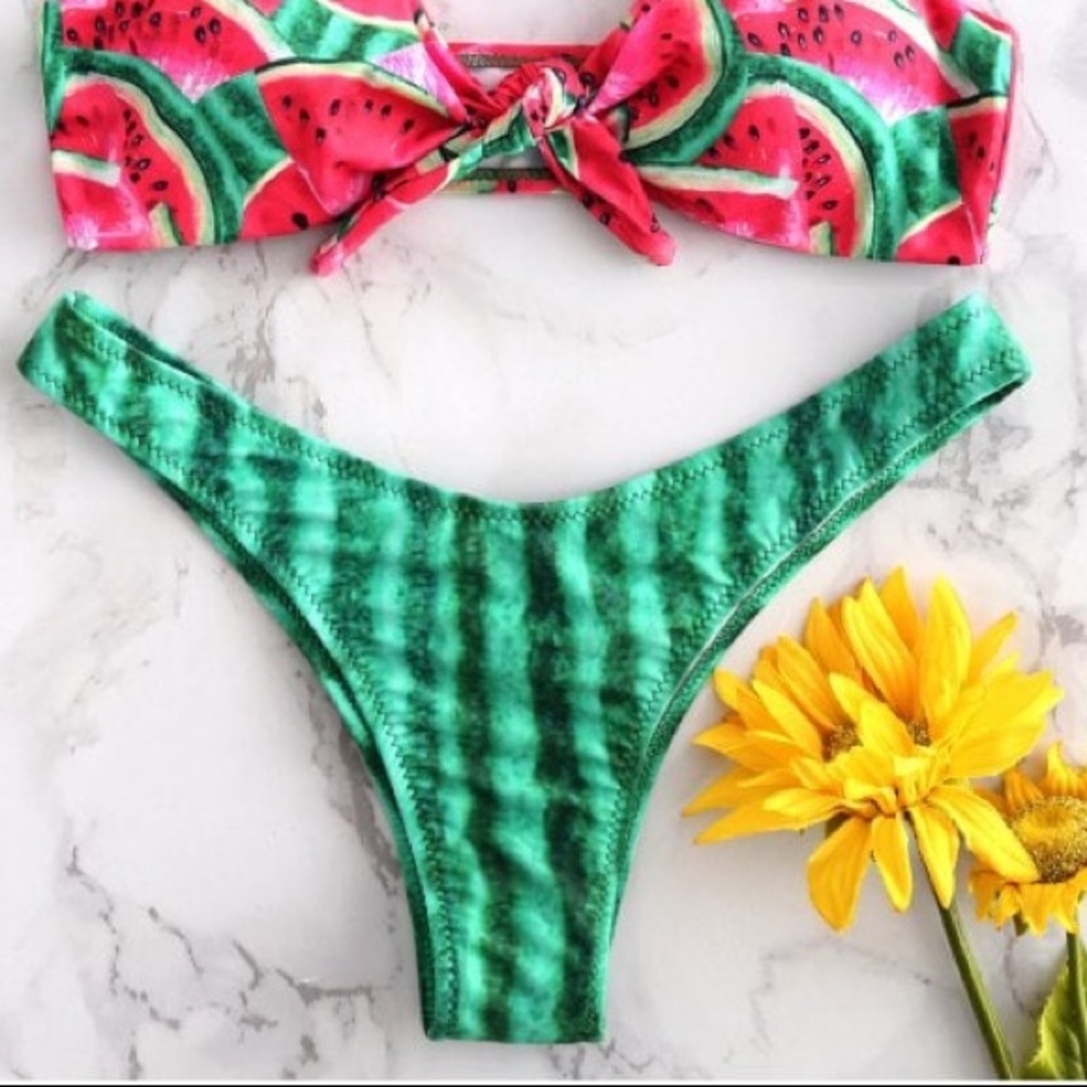 Watermelon cheeky bikini size Small